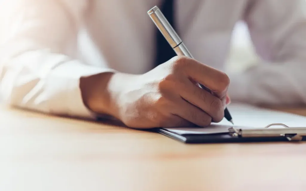 pen with engraved logo on premium metal barrel