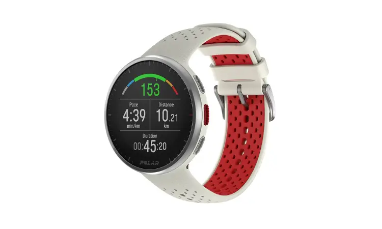 Polar Pacer Pro in action during hill climbing workout