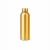 Vibrind Suction Bottle in matte gold stainless steel with ergonomic grip on flat surface.