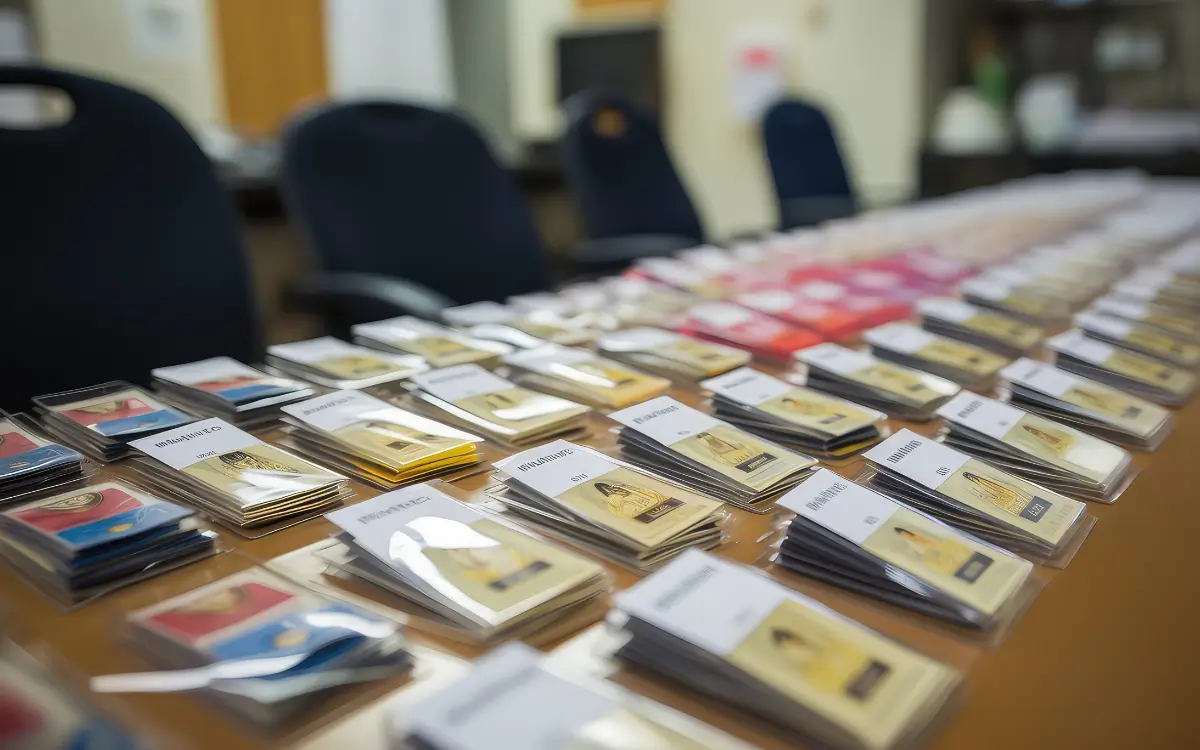 badge holder clear plastic vertical design